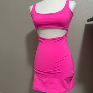 Hot pink “Kim K” mini dress